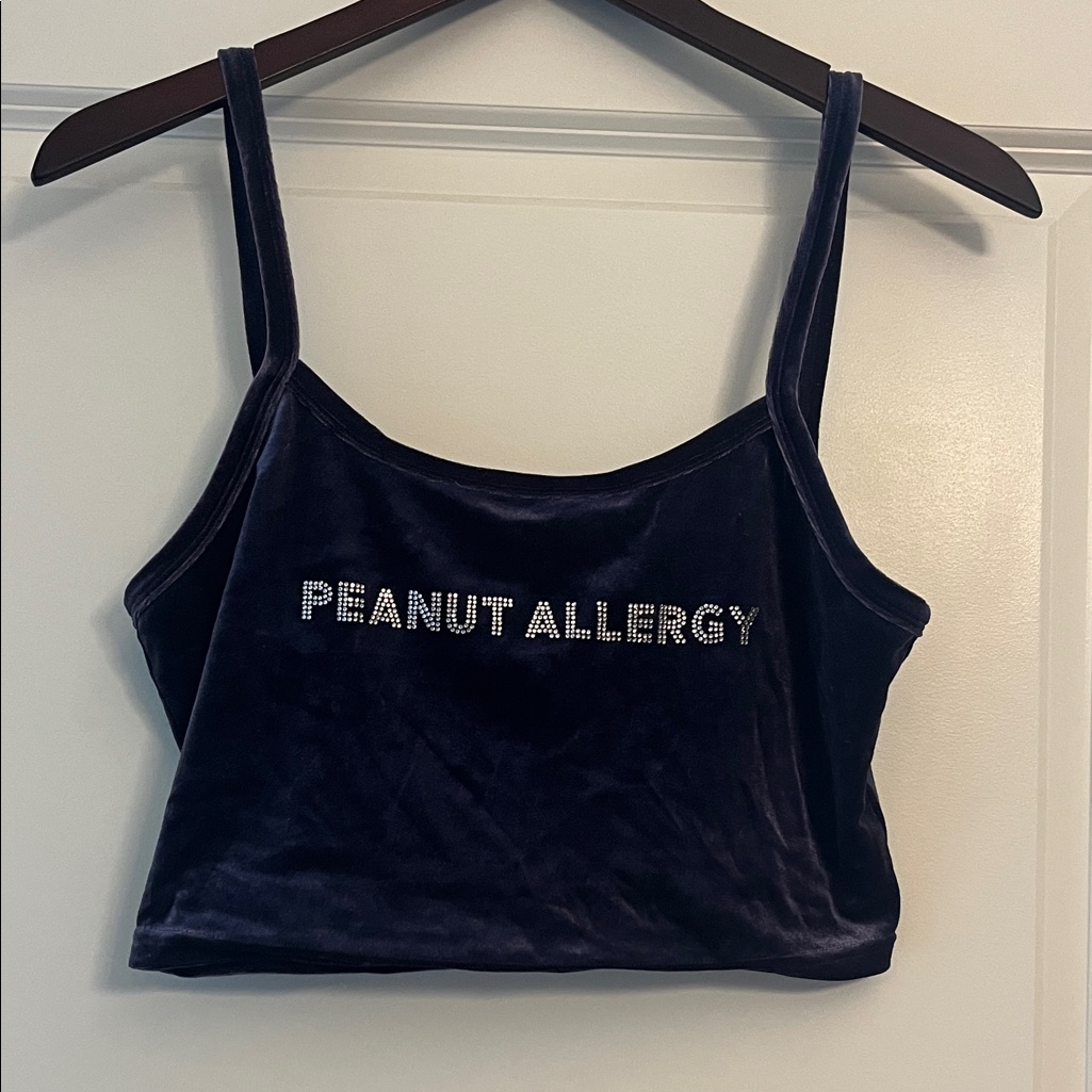 Fashion Brand Company Velvet Crop Tank